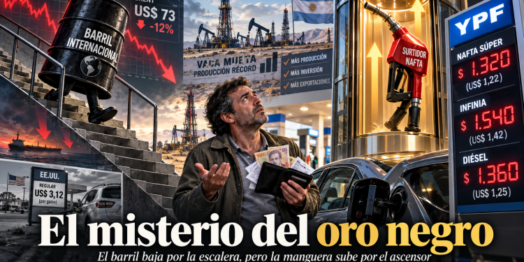 Oil & Gas. El misterio del oro negro: donde el barril baja por la escalera, pero la manguera sube por el ascensor.